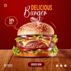 Burger-food-social-media-post